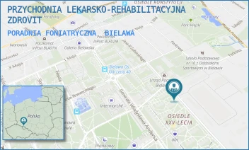 PORADNIA FONIATRYCZNA - PRZYCHODNIA LEKARSKO-REHABILITACYJNA ZDROVIT - UL. JANA III SOBIESKIEGO 19A/2, BIELAWA