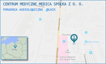 PORADNIA AUDIOLOGICZNA - CENTRUM MEDYCZNE MEDICA SPÓŁKA Z O. O. - CHEMIKÓW 7,  PŁOCK