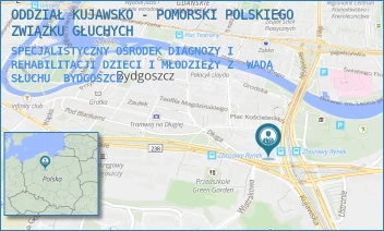 SPECJALISTYCZNY OŚRODEK DIAGNOZY I REHABILITACJI DZIECI I MŁODZIEŻY Z WADĄ SŁUCHU - ODDZIAŁ KUJAWSKO - POMORSKI POLSKIEGO ZWIĄZKU GŁUCHYCH - BERNARDYŃSKA 3, BYDGOSZCZ