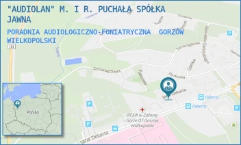 PORADNIA AUDIOLOGICZNO-FONIATRYCZNA - "AUDIOLAN" M. I R. PUCHAŁA SPÓŁKA JAWNA - UL. JANA DEKERTA 59/B,  GORZÓW WIELKOPOLSKI