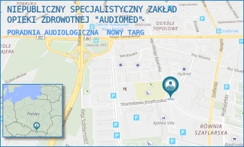 PORADNIA AUDIOLOGICZNA - NIEPUBLICZNY SPECJALISTYCZNY ZAKŁAD OPIEKI ZDROWOTNEJ "AUDIOMED" - AL. MIKOŁAJA KOPERNIKA 7,  NOWY TARG