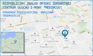 PORADNIA AUDIOLOGICZNA - CENTRUM SŁUCHU I MOWY SPÓŁKA Z OGRANICZONĄ ODPOWIEDZIALNOŚCIĄ - MIKOŁAJA KOPERNIKA 5/LU4B I LU5,  WARSZAWA ŚRÓDMIEŚCIE