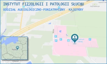 ODDZIAŁ AUDIOLOGICZNO-FONIATRYCZNY - INSTYTUT FIZJOLOGII I PATOLOGII SŁUCHU - MOKRA 17,  KAJETANY