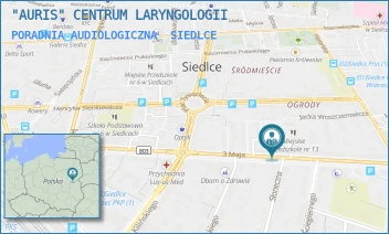 PORADNIA AUDIOLOGICZNA - "AURIS" CENTRUM LARYNGOLOGII - 3-GO MAJA 28,  SIEDLCE