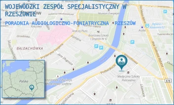 PORADNIA AUDIOLOGICZNO-FONIATRYCZNA - WOJEWÓDZKI ZESPÓŁ SPECJALISTYCZNY W RZESZOWIE - UL. WARZYWNA 3,  RZESZÓW