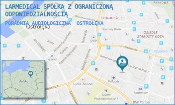 PORADNIA AUDIOLOGICZNA - LARMEDICAL SPÓŁKA Z OGRANICZONĄ ODPOWIEDZIALNOŚCIĄ - GEN. IGNACEGO PRĄDZYŃSKIEGO 4/2/02,  OSTROŁĘKA