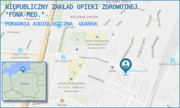 PORADNIA AUDIOLOGICZNA - NIEPUBLICZNY ZAKŁAD OPIEKI ZDROWOTNEJ "FONA-MED." - UL. KOŚCIUSZKI 20/1,  GDAŃSK