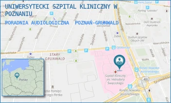 PORADNIA AUDIOLOGICZNA - UNIWERSYTECKI SZPITAL KLINICZNY W POZNANIU - PRZYBYSZEWSKIEGO 49,  POZNAŃ-GRUNWALD