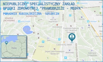 PORADNIA AUDIOLOGICZNA - NIEPUBLICZNY SPECJALISTYCZNY ZAKŁAD OPIEKI ZDROWOTNEJ "PRAWOBRZEŻE - MEDYK" - NAPIERSKIEGO 6C, SZCZECIN